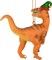Tree Buddees Raptor Dinosaur Christmas Ornament Velociraptor with a Stocking